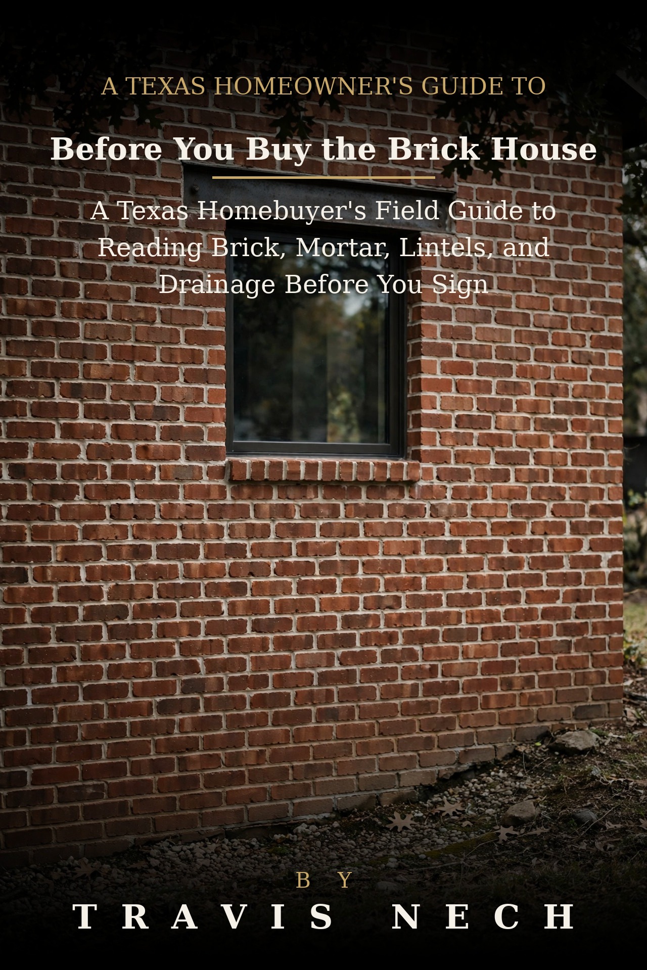 Cover of Before You Buy the Brick House, a free brick repair book by Travis Nech