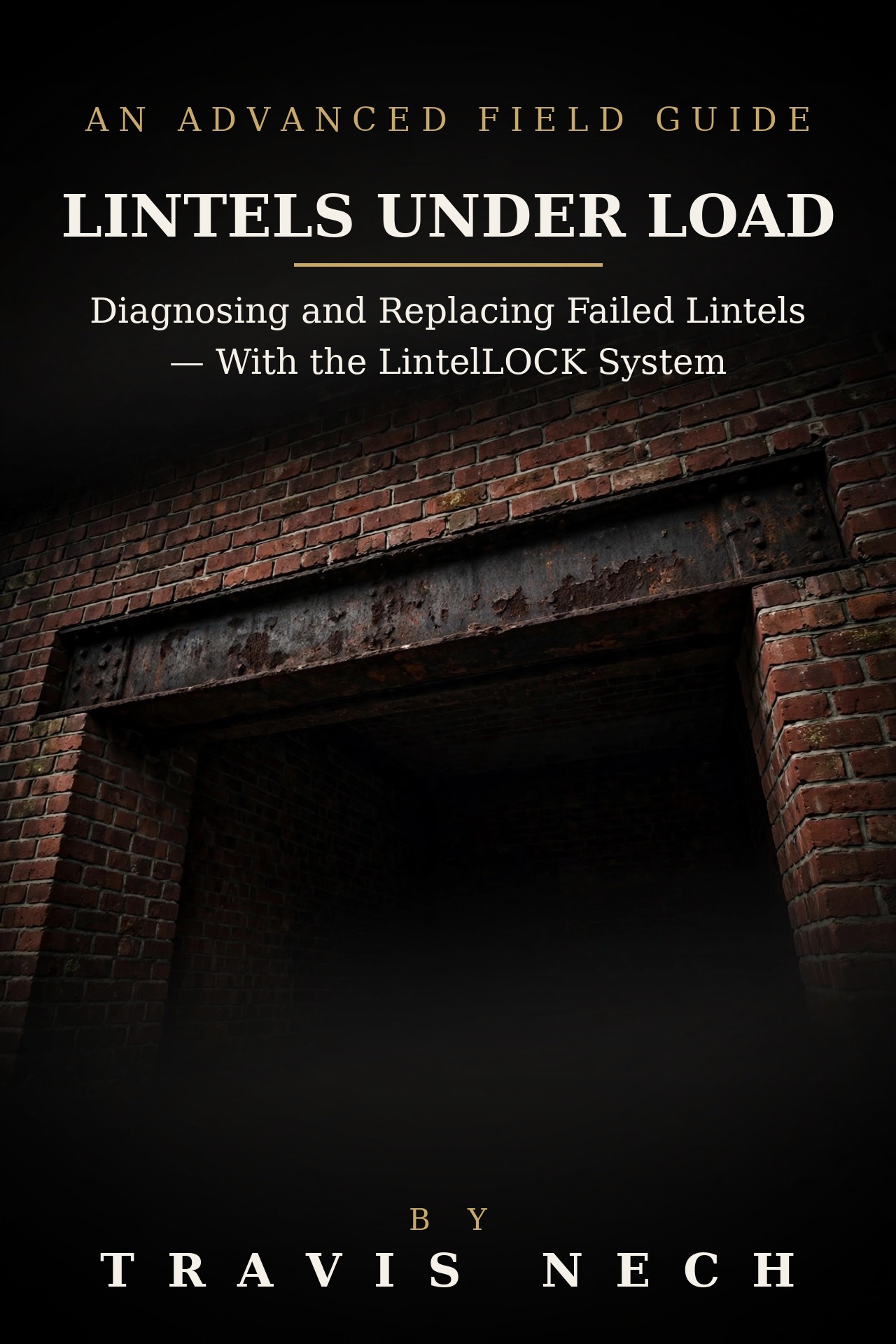 Cover of Lintels Under Load, a free brick repair book by Travis Nech