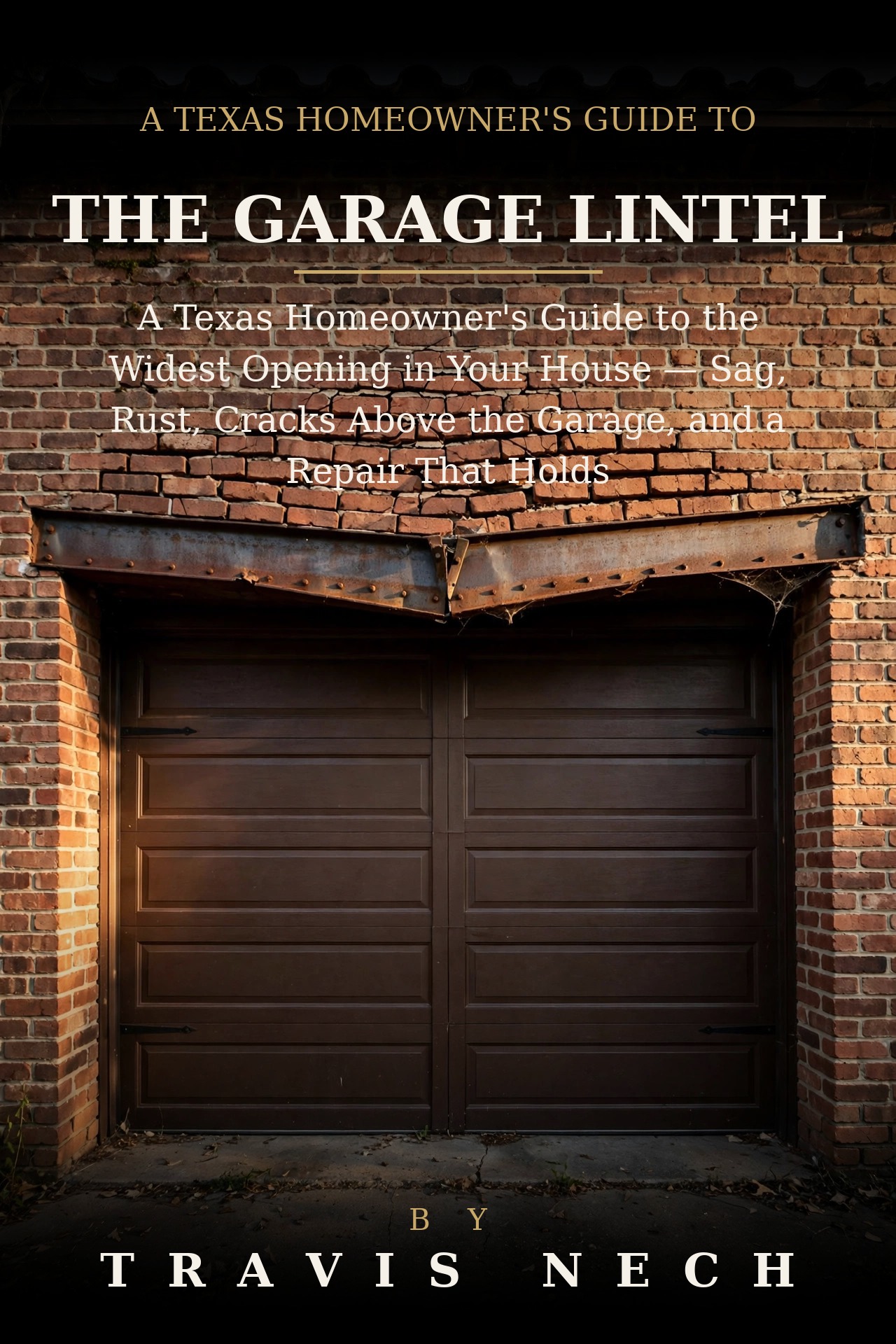 Cover of The Garage Lintel, a free brick repair book by Travis Nech
