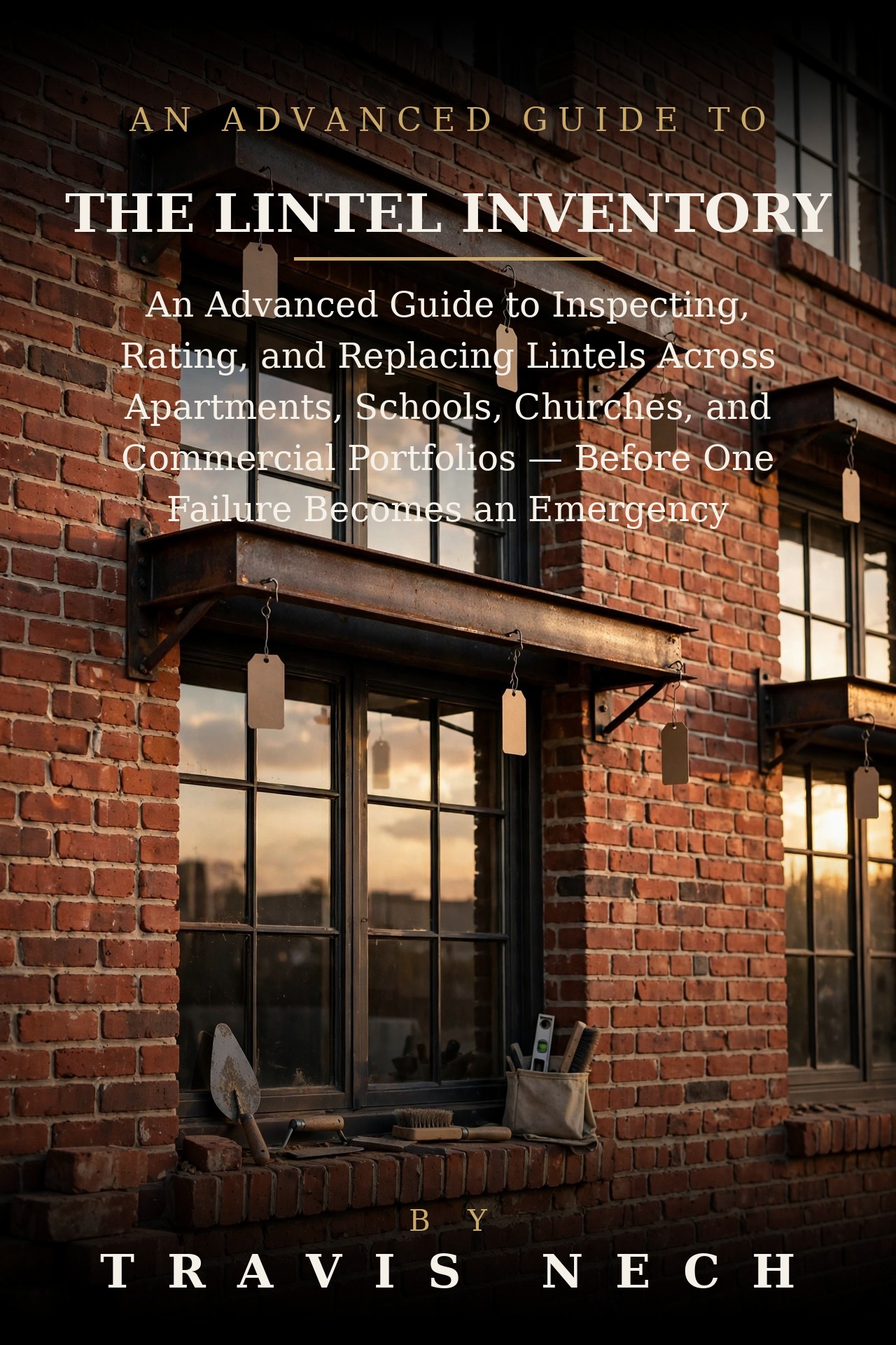 Cover of The Lintel Inventory, a free brick repair book by Travis Nech
