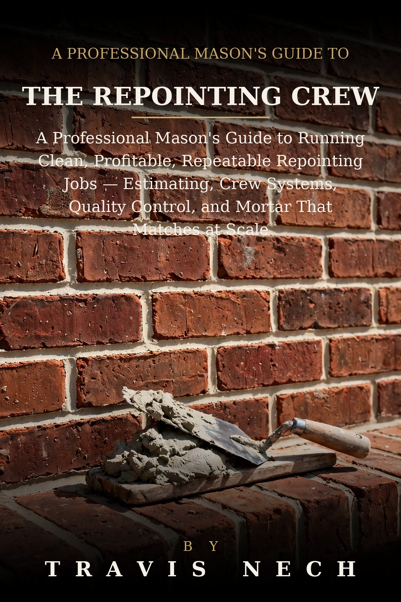 Cover of The Repointing Crew, a free brick repair book by Travis Nech