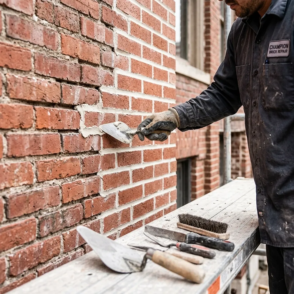 Brick repair in Texas by Champion Brick Repair