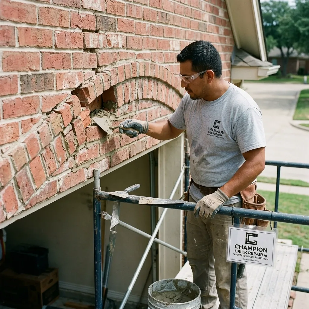 Brick repair in Texas by Champion Brick Repair