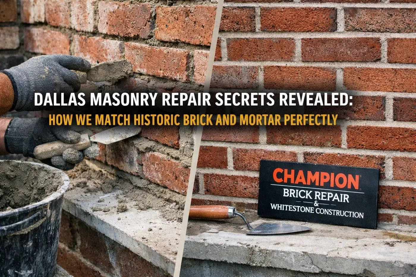 Brick repair in Texas by Champion Brick Repair
