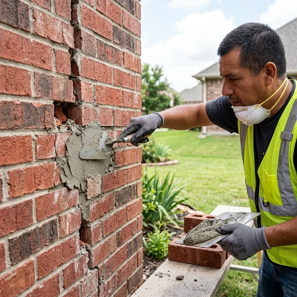 Brick repair in Texas by Champion Brick Repair