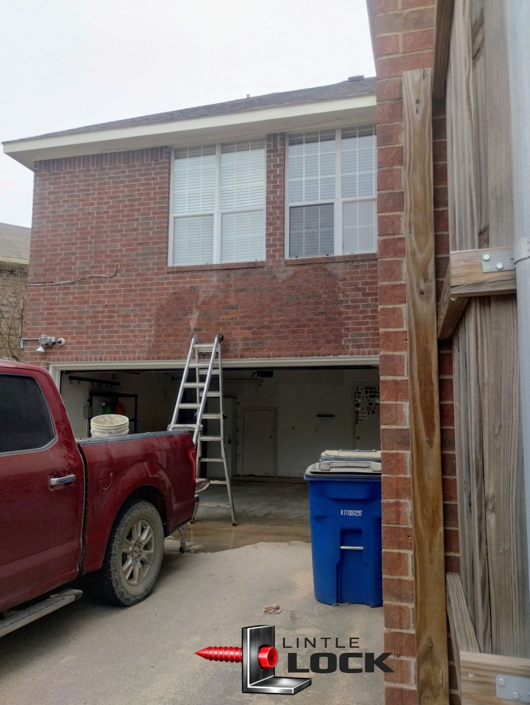 Garage lintel repair with LintelLOCK™ system