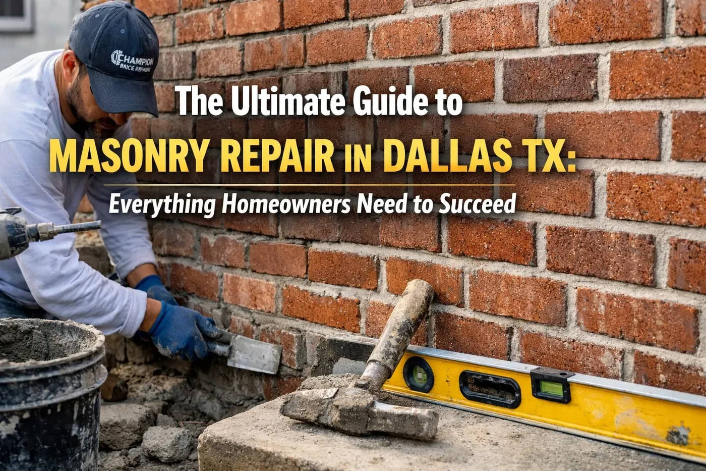 Brick repair in Texas by Champion Brick Repair