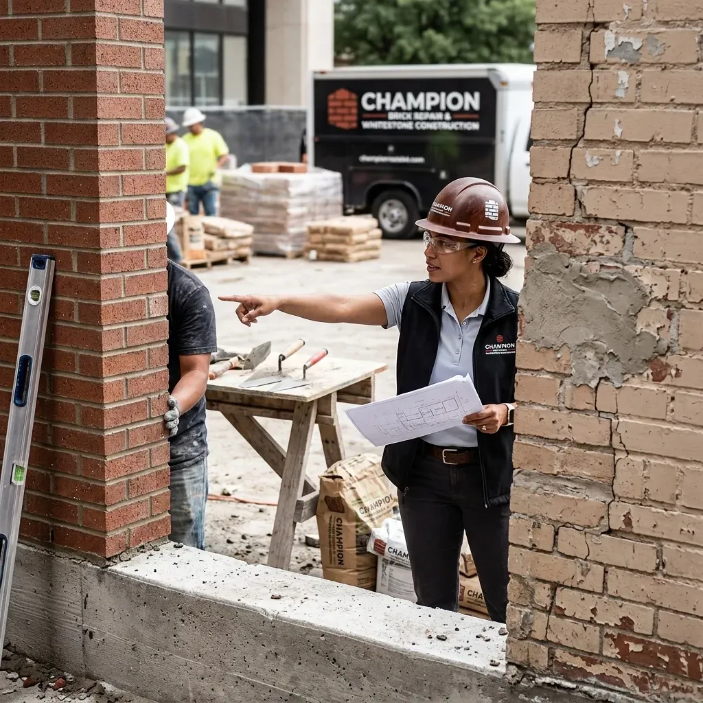 Brick repair in Texas by Champion Brick Repair