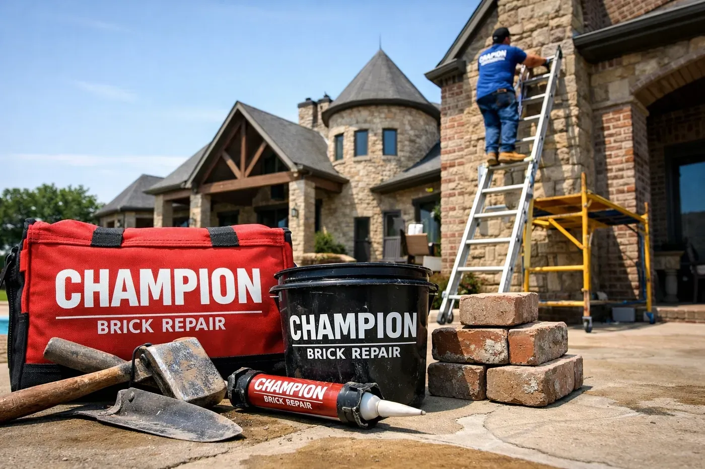 Brick repair in Texas by Champion Brick Repair