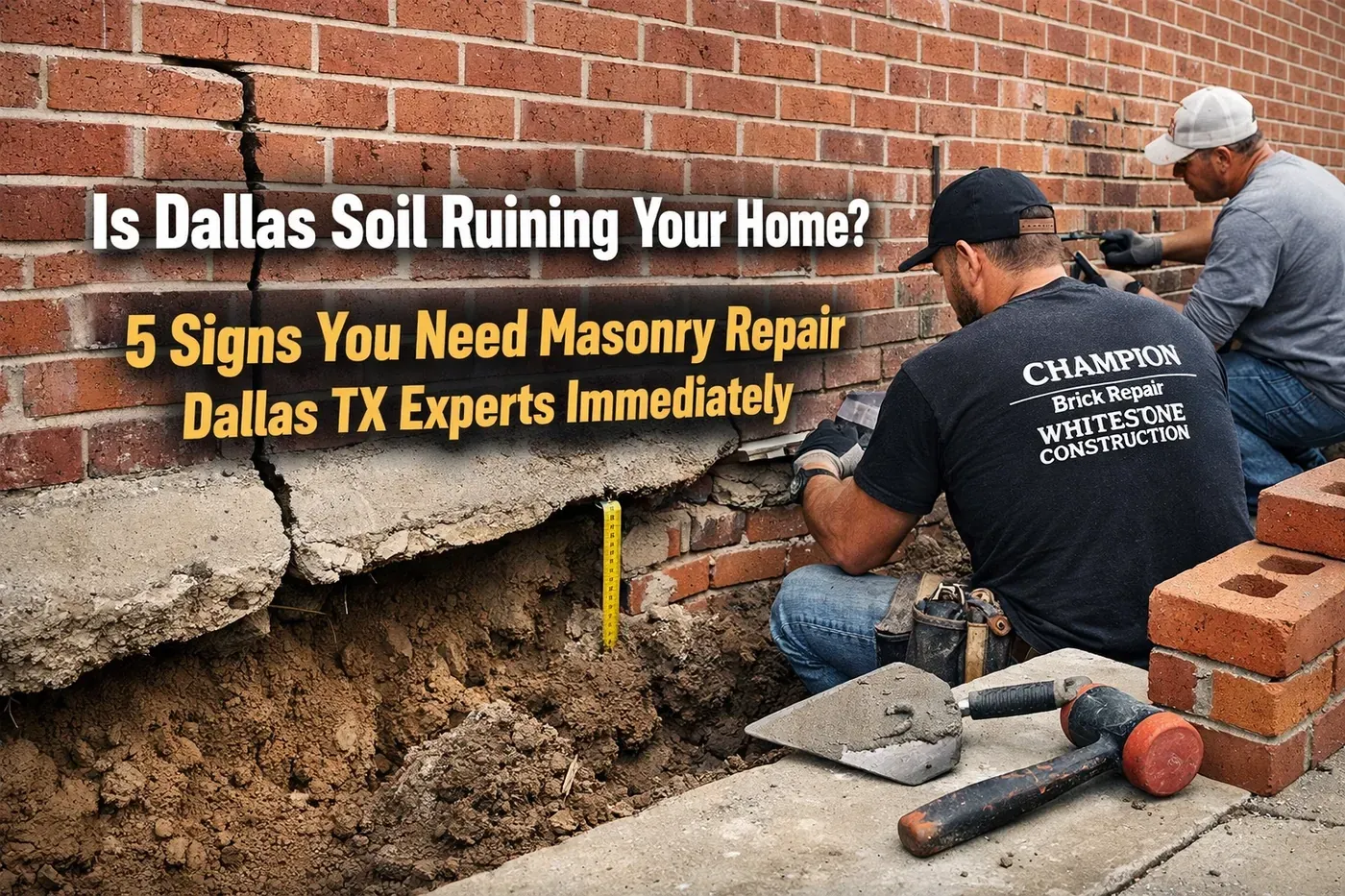Brick repair in Texas by Champion Brick Repair