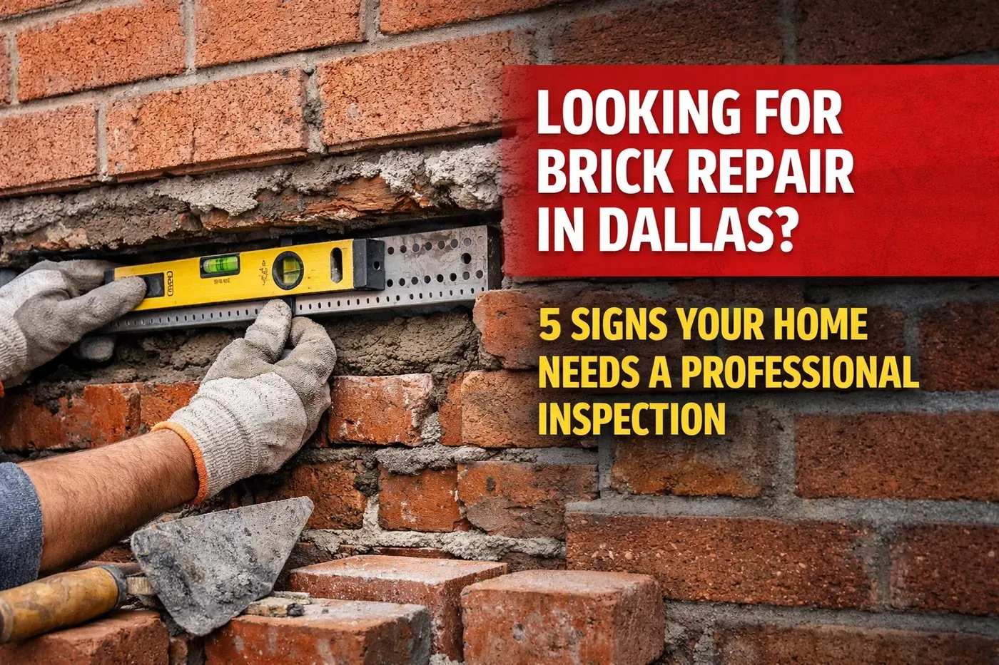 Brick repair in Texas by Champion Brick Repair