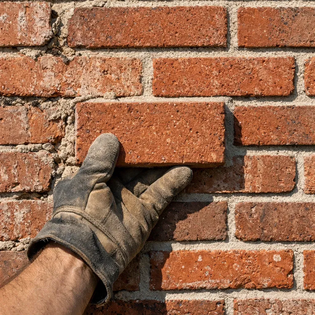 Professional brick matching for seamless masonry restoration and brick crack repair in Dallas.
