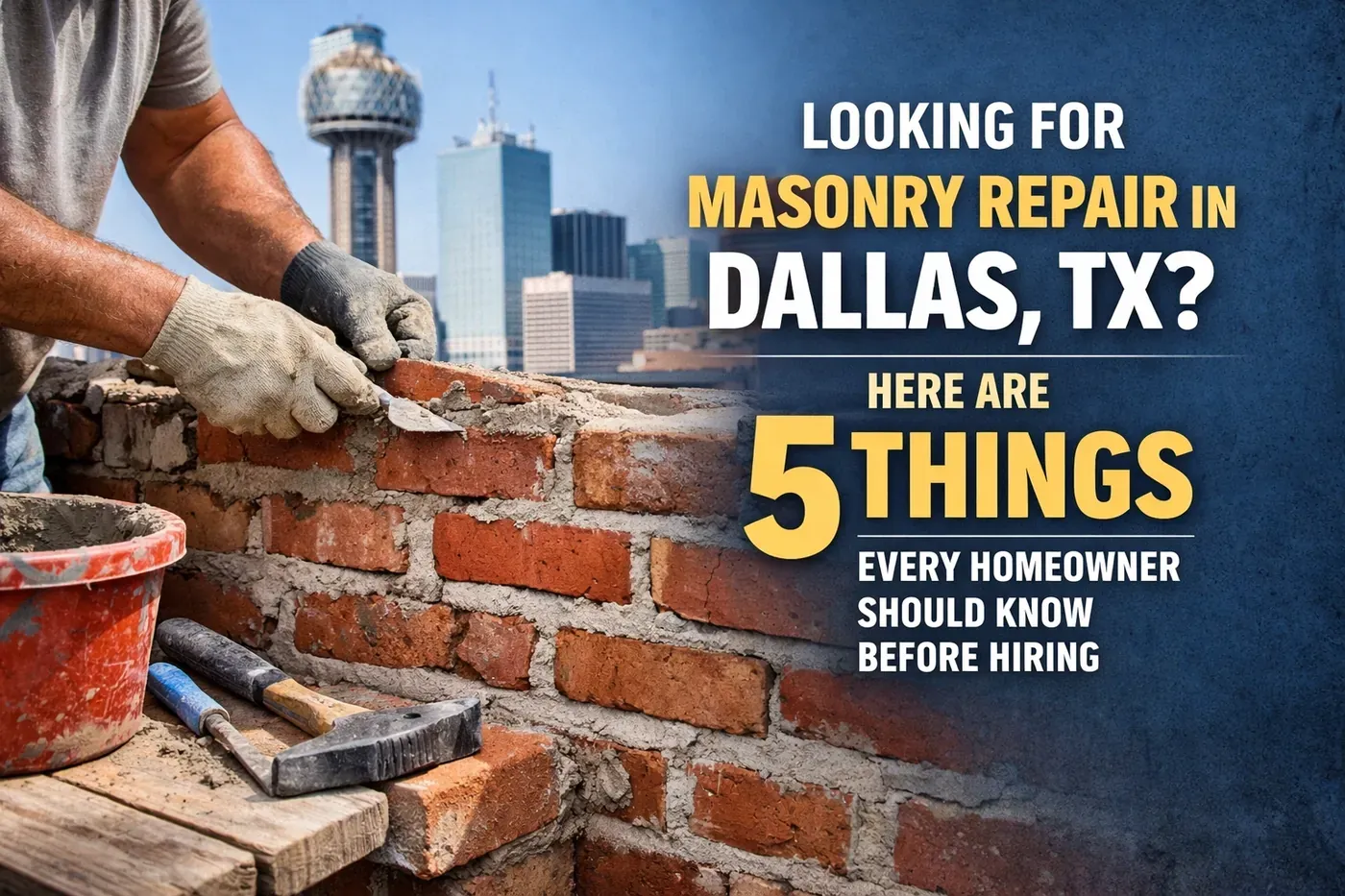 Brick repair in Texas by Champion Brick Repair