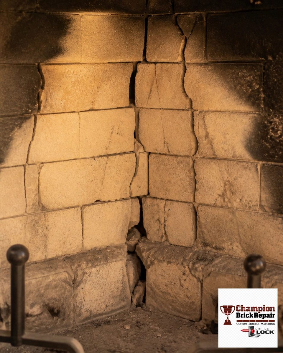 Fireplace Firebox Interior — Champion Brick Repair