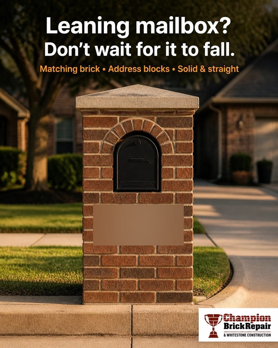 Mailbox Build — Champion Brick Repair