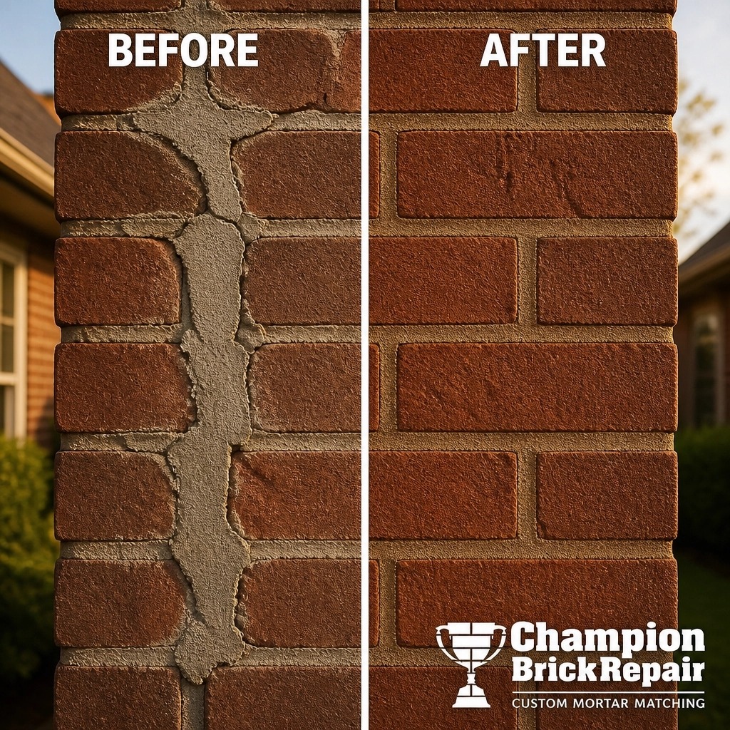 Mortar Joint Crack Repair — Champion Brick Repair