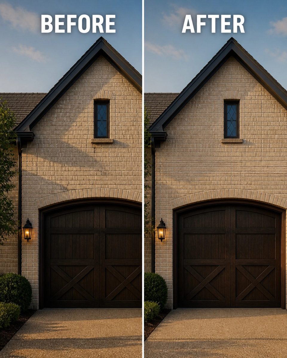 Lintel Crack Above Garage — Champion Brick Repair