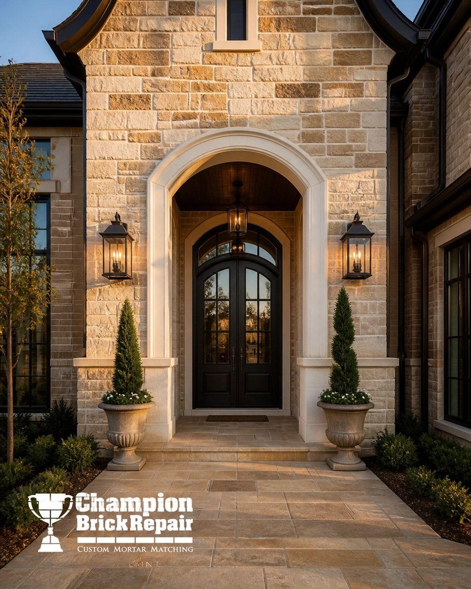Stone Entryway — Champion Brick Repair