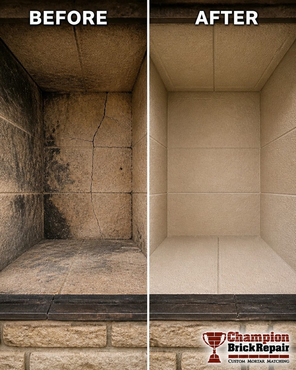 Fireplace Firebox — Champion Brick Repair