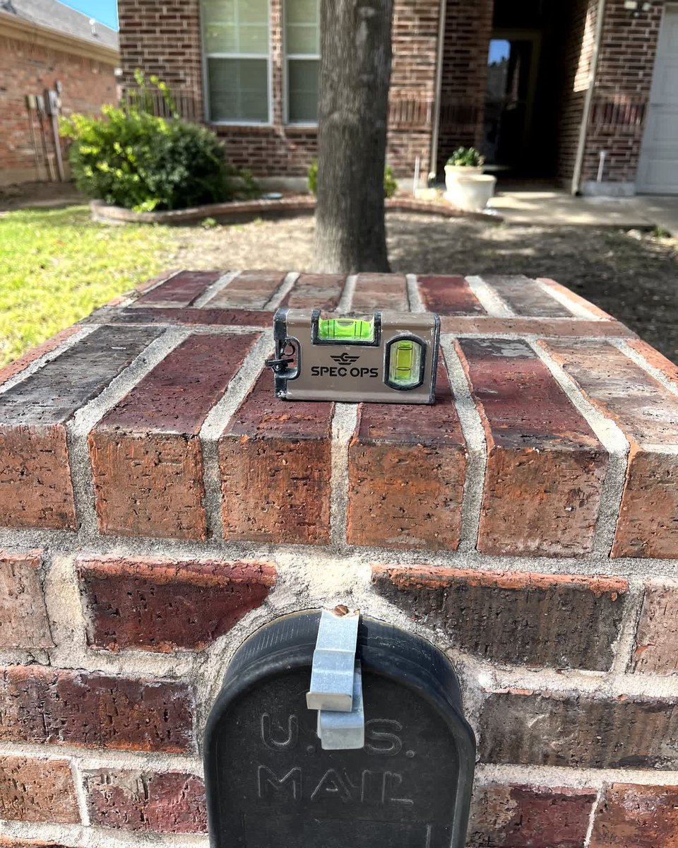 Brick Mailbox Reset — After — Champion Brick Repair